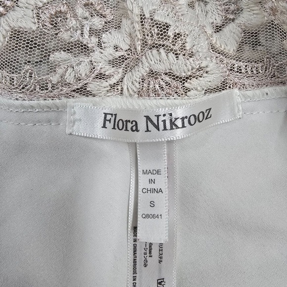 Flora Nikrooz Babydoll Top Womens Small Floral Mesh Satin Y2K Fairy Feminine - Picture 8 of 13